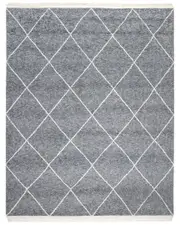 Solo Rugs Wallis Bohemian Moroccan Hand-Knotted Wool-Blend Area Rug