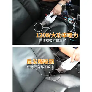 日本【idea-auto】買一送一 免運 強炫風乾濕兩用吸塵器DC12V(黑)+贈抖音爆紅吸盤手機架 車用吸塵器 風力強