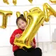 超大號金色銀色數字氣球32寸瘦版字體數字鋁膜氣球生日派對裝扮