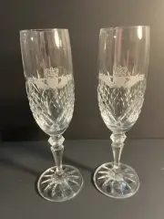 Galway Crystal CLADDAGH Champagne Flutes