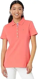 [Tommy Hilfiger] Women's Short Sleeve Classic Polo Shirt