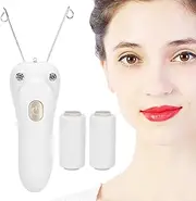 Threading Hair Removal, USB Charging Electric Cotton Thread Epilator Facial Body Hair Removal Machine Device(Gold)
