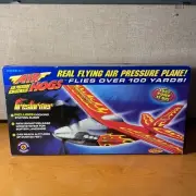 2001 Air Hogs Air Pressure Engines Firestormer Red Plane Spin Master Toys NIB