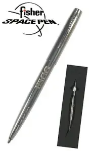 Chrome U.S. Coast Guard Word Engraved Fisher Space Pen / #M4CUSCG