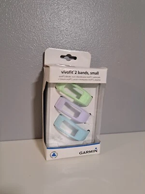 NEW Garmin Vivofit 2 Replacement Bands 3 Pack Size Small Lavender Green Blue