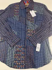 Robert Graham “Glasglow” NWT Extremely Rare Neiman Marcus Exclusive Shirt XL