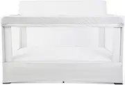 Baby Delight Lunaire Full Size Crib & Playard | Breathable Mesh Baby Crib | Tool-Free Assembly Baby Bed | Driftwood Grey