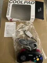 SEGA SATURN Cool Pad Controller Skeleton Black HSS-0101 with Box from japan New