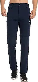 [KUTOOK] Men’s Convertible Hiking Pants Hot Weather Water Resistant Resilient Lightweight Quick Dry Outdoor Shorts KLP703