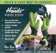 Trendstar GLOV3-MC6 Easy Hands Clawed Gardening Gloves - Pack of 3
