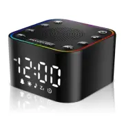White Noise Sound Machine, Noise Machine with Alarm Clock for Sleeping, RGB N...