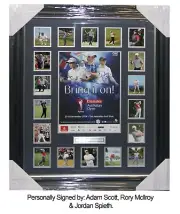 Adam Scott & Others Signed Offical PGA Poster "BRING IT ON"