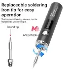 Cordless Soldering Iron USB Rechargeable Soldering Iron 5 Temperature Adjustable