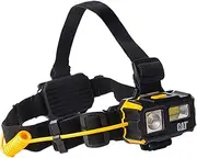 Cat Work Lights CT4120 Multi Function Battery Powered Head Lamp for Camping, Running, Hiking, Reading, and Working, 3 AAA Batteries Included Black