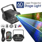 60 Pattern Laser Projector Stage Light LED RGB Party KTV Club DJ Disco LightsMEL