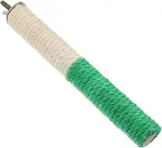 COLLBATH Parrot Perch Stand Durable Rope Wood Bird Cage Perches for Parakeets Safe Stable Grinding Stick for Chewing Exercising Bird Accessories