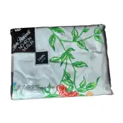 Vintage Lady Pepperell Twin Fitted Bed Sheet White Floral No Iron Muslin NEW