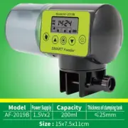 Cool Automatic Fish Feeder Digital Fish Tank Aquarium Electrical Plastic Timer F