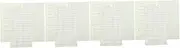 TEHAUX Pcs Books of Notebook Refill Paper Binder Refills Planner Inserts Loose-leaf Paper Easy to Install Remove
