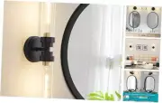 Bathroom Light Fixtures, Black and Gold Wall Sconce in Black Gold Clear Glass