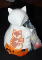 Pop! Plaster Light Up FOX Mom & Baby - PAINT Animal Statue Craft Kit - (NEW)