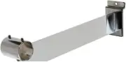 Lot of 10 Hangrail Shelf Brackets 12" Chrome Wire Grid Gridwall Display