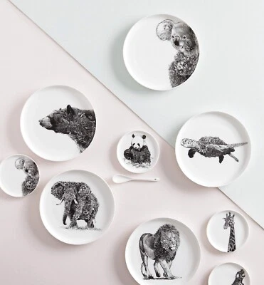 Maxwell & Williams Marini Ferlazza Collection Elephant Giraffe Plate Dish Mug