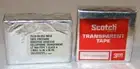 2 VINTAGE ROLLS ADHESIVE CELLOPHANE TRANSPARENT TAPE! 3M SCOTCH & TUCK! SEALED