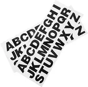 Alipis 2pcs Car Decorative Stickers Stickers Car Emblems Vinyl Letters Letter Decals Peel and Stick Numbers Mailbox Numbers Black PVC