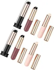 Ipetboom 6Pcs Silicone Nail Brush for Gradient Manicure Precision Applicator for Nail Art DIY Nail Powder Brushes Dusty and Easy to Clean and Reusable