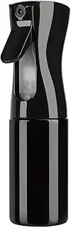 Hair Spray Bottle, Empty Continuous Water Mister Spray Bottle, Mist Curly Hair Spray Bottle for Taming Hair in Morning, Hairstyling, Plants, Pets, Cleaning 200ml Black