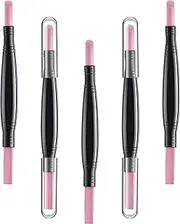 5 Pieces Pumice Stone Nail File Polishing Pen Stick Double-Headed Cuticle Pusher Remover Trimmer Buffer Pen Art Tools Household Beauty Salon Peeling Dead Skin Repairing