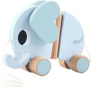Adorable Elephant Walker Toys Pull-Along Plaything Educational Toy for Toddlers