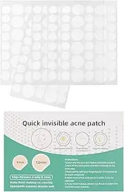 Acne Spot Healing Patch, Acne Pimple Patch ( 3 Sizes), Overnight Spot Patches, Acne Patches for Face, Chin or Body, Hydrocolloid Bandages for Acne Skin (180 stickers)