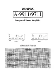 Onkyo Integra A-9911 Amplifier Owners Instruction Manual