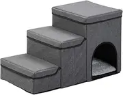 Generic Dog Stairs Dog Steps Kitten Nest Folding Folding Pet Stairs Car Ramp for High Bed Puppy Small Medium Dogs Sofa Couch