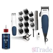 WAHL HOMECUT Hair Clipper & Bonus Battery Beard Trimmer Cutting Kit + 60ml Oil