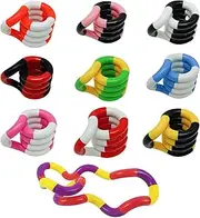 Pack of 10 Tuning Twister Hand Toys Tangles Autism Toy Tangle Fidget Toys Tangle Autism Toy Quiet Fidget Toy for Work or School - Hand Therapy Device
