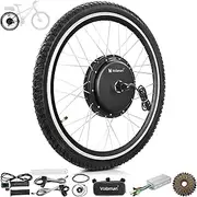 Voilamart Ebike Conversion Kit 26" Rear Wheel 48V 1000W Electric Bike Conversion Motor Kit with Intelligent Controller and PAS System (Without Battery) (1000W Rear)