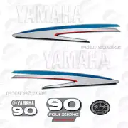 Yamaha 90HP Four 4 Stroke Outboard Engine Decals Sticker Set reproduction 90 HP