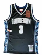 NWT Allen Iverson Mitchell & Ness Georgetown AUTHENTIC Swingman 95 Jersey-MEDIUM