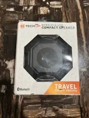 TechUp Wireless Portable Bluetooth Speaker. IPX4 water resistant. LED lights