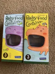 2 Boxes Glasslock Baby Food Container