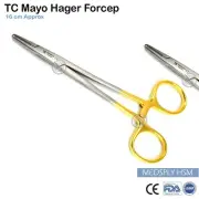 TC 16cm Mayo Hegar Needle Holder Needle Driver Artery Clamp Suturing Forceps New