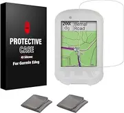 Chooee 4D Silicone Protective Cover case for Garmin Edge 830 with Screen Protector Transparent