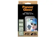 PanzerGlass Screen Protector Aluminum Frame iPhone 16 Pro | Ultra-Wide Fit