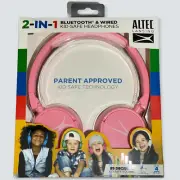Kids Altec Lansing Bluetooth Headphones, MZX250, Pink - Factory Sealed