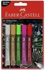 Faber-Castell Solvent-Free Classic Glitter Glue, Assorted – Pack of 5, (85-40...