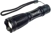 BlueFire 1200 Lumen Handheld Flashlight LED Camping Torch Adjustable Focus Zoom Tactical Flashlight for Outdoor Sports, Emergencies, Hurricanes, Outages
