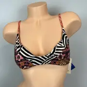 Billabong Sun Tribe Reversible Bikini Top Size Large Trilet NWT
